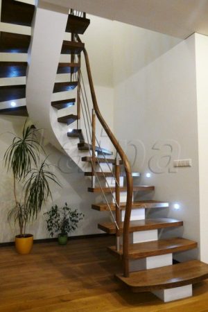 1.24.1 Laiptai ant suktos ,lygia apacia konstrukcijos